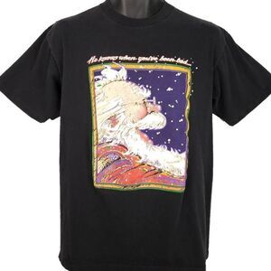 Harley Davidson Santa Claus T Shirt Vintage 90s Los Angeles LA Christmas